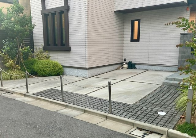 上高田戸建の駐車場