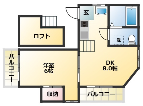 Arts沼袋の間取り