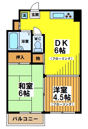 Kフラット1の間取り