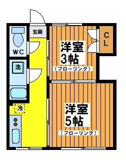 コーポ千代荘の間取り