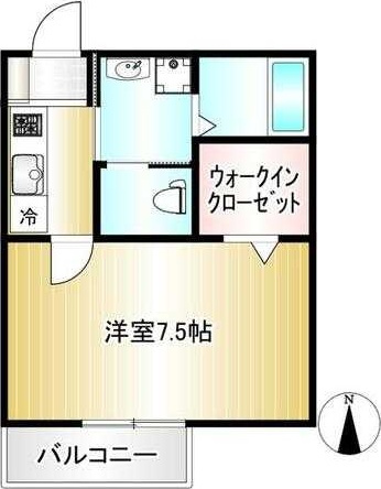 国分寺市西恋ヶ窪３丁目のアパートの間取り