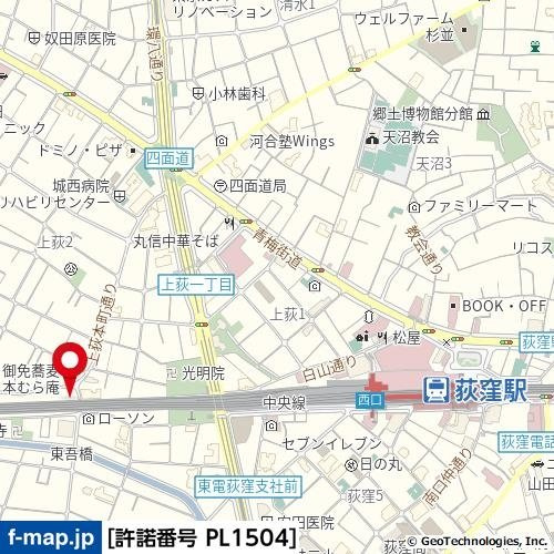 ＭＡＣ荻窪コートの地図