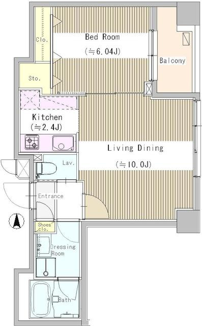 プラムコート東中野の間取り