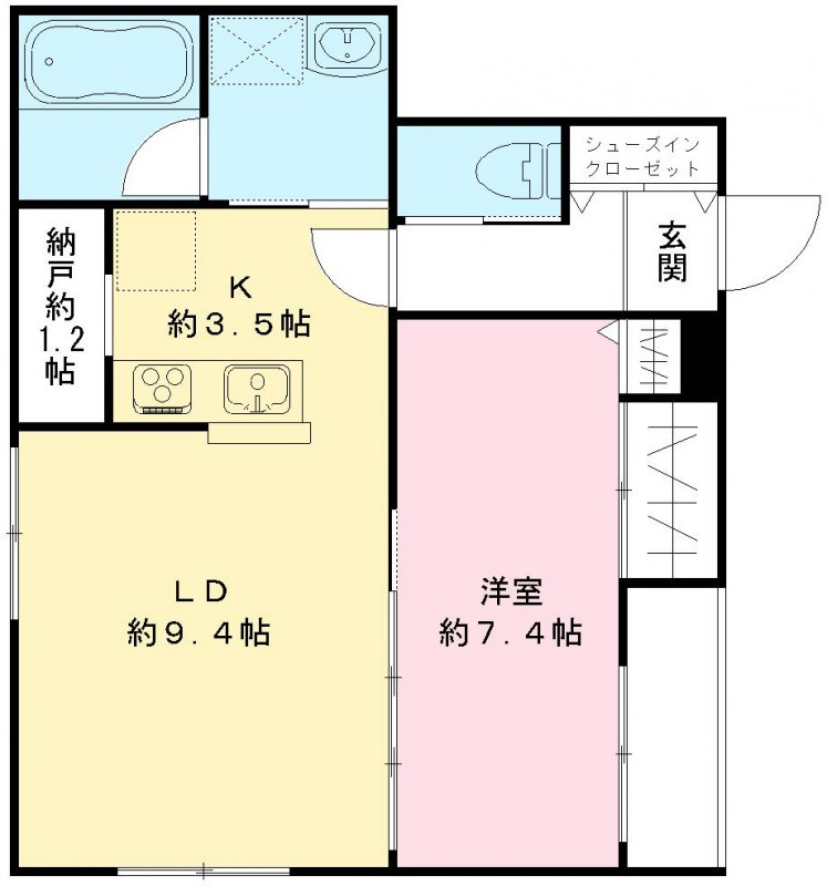 メゾンフォレスト成田東の間取り