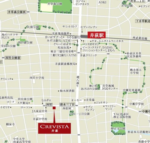 クレヴィスタ井荻の地図