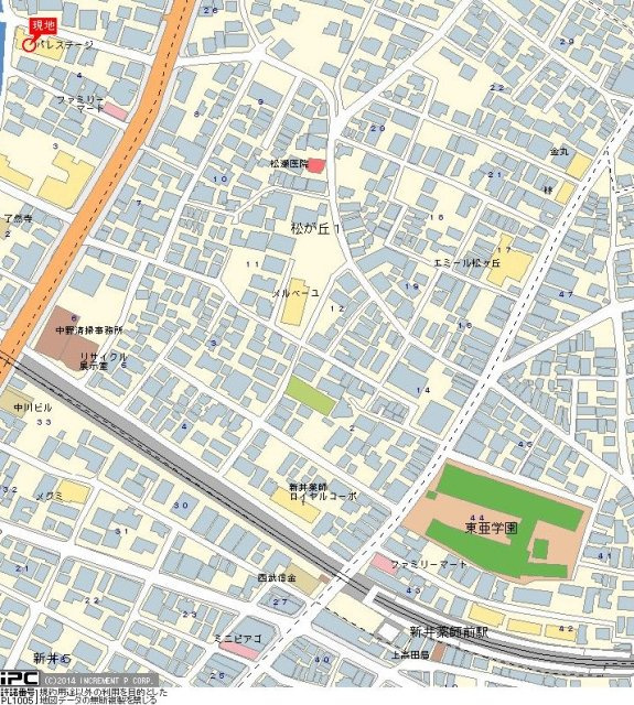 日神パレステージ哲学堂の地図