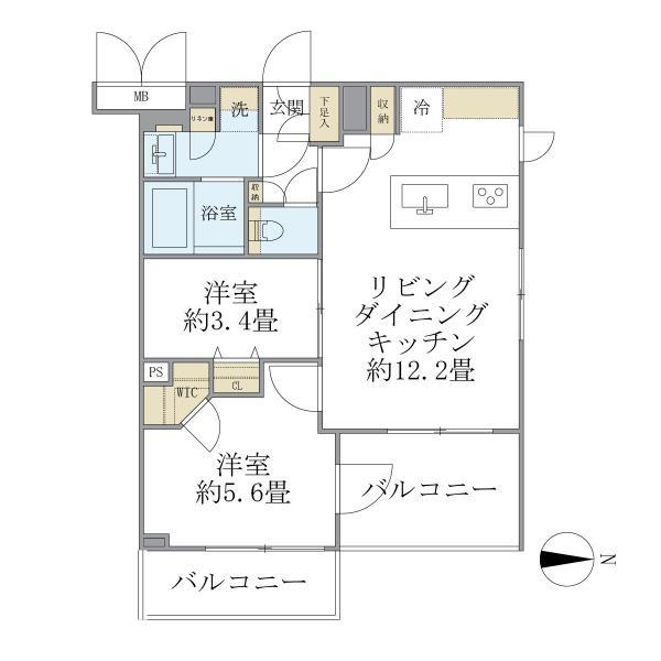 Ｌａ　Ｐｅｒｌａ　Ｎａｋａｎｏの間取り