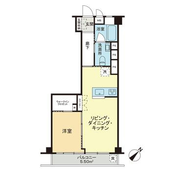 マンションヴィップ中野坂上の間取り