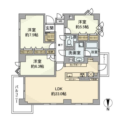ホームズ杉並阿佐ヶ谷の間取り