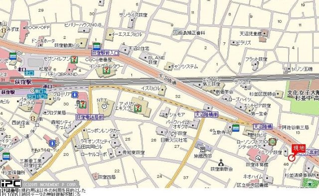 プレール荻窪弐番館の地図