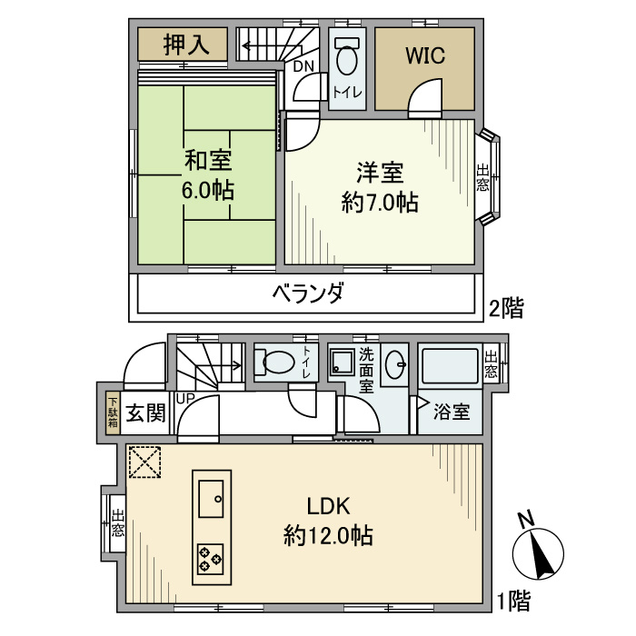 高井戸西戸建の間取り