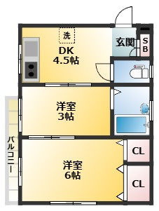 椿ビルの間取り