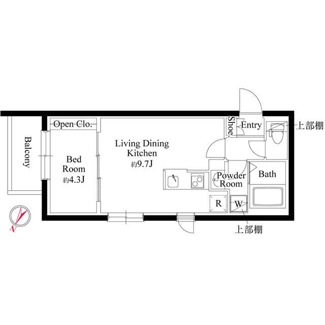 CASA PIAZZA 杉並和田の間取り