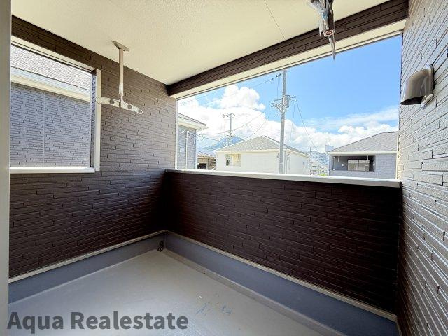 高松市香西本町の新築一戸建のバルコニー|広々としたバルコニーです