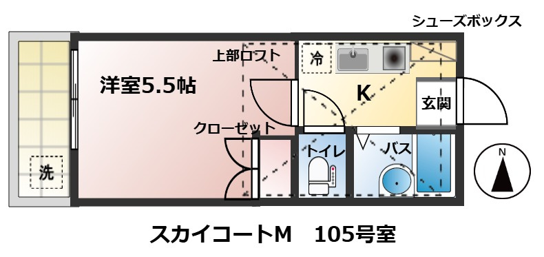 スカイコートＭの間取り