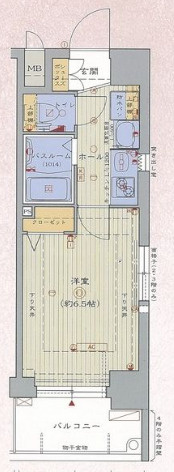 エステムプラザ京都烏丸五条の間取り