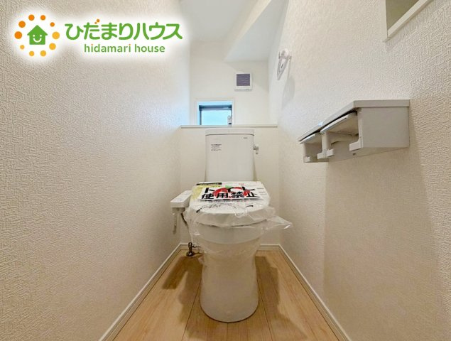 いわき市四倉町第19　新築戸建　2号棟のトイレ|トイレは1F、2F共に完備！取り合いになることがありませんね(^^)/