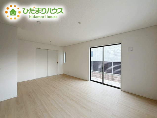 いわき市四倉町第19　新築戸建　2号棟の居間・リビング|早くお仕事終わらせて、家に帰りたくなるようなリビングです(^^♪