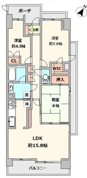 ベルク目黒の間取り