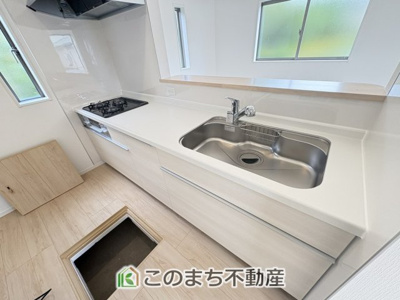 【キッチン】 | CRADLE GARDEN真岡市台町　第10　1号棟 | 人気の対面式キッチン☆料理をしながらご家族とコミュニケーションが取れます♪