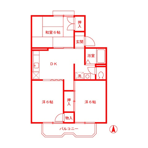 藤沢市辻堂５丁目のアパートの間取り