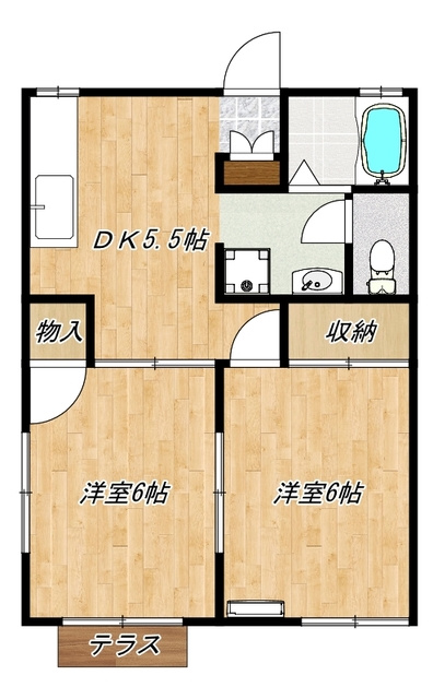 メゾン・フレグランスの間取り|間取図です！
