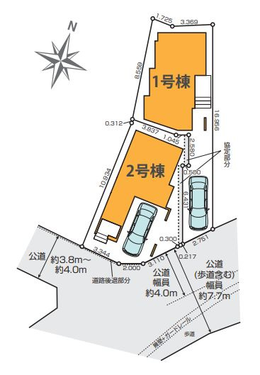 【区画図】 | 板橋区相生町　新築戸建て　２号棟 | 生活施設が徒歩圏内の便利な住環境に2棟が誕生です