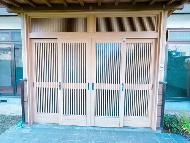 中古戸建　郡山市田村町桜ケ丘2丁目　高瀬小・高瀬中の玄関|【リフォーム前】
