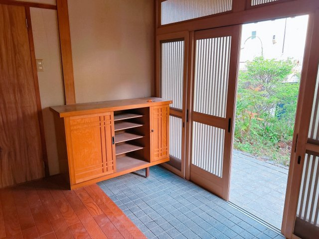 中古戸建　郡山市田村町桜ケ丘2丁目　高瀬小・高瀬中の玄関|【リフォーム前】