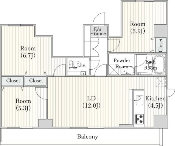 CITY PRIME 南千住の間取り