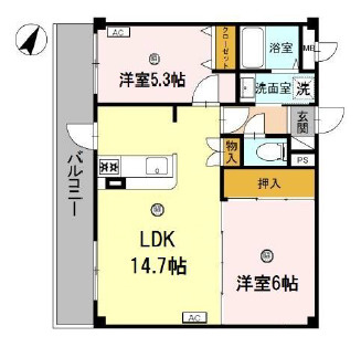 エスポワール三松の間取り