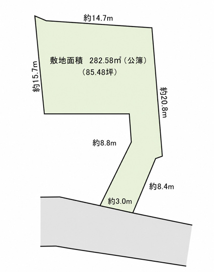 【土地図】 | ◆泉区新橋町　建築条件なし売地◆