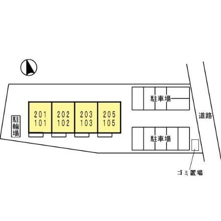 セジュールコンフォールの区画図