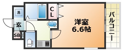エステムコート新神戸エリタージュの間取り