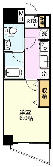 【間取り】 | スカイコートパレス一橋学園 | 間取図