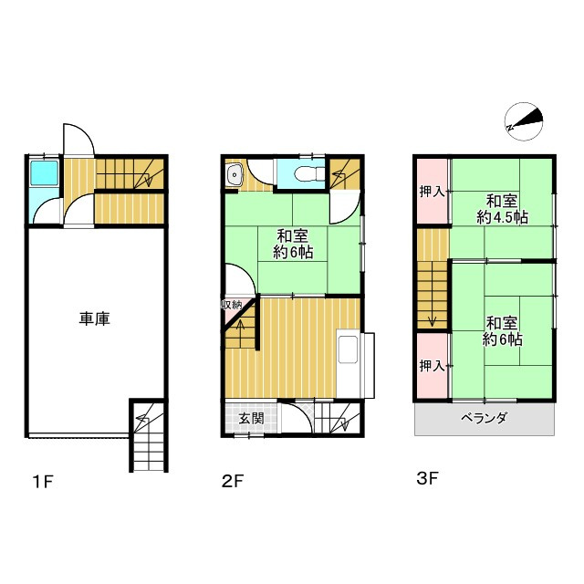 寝屋川市黒原城内町の間取り