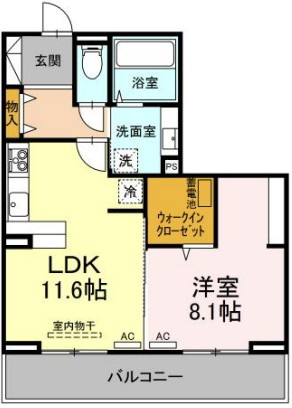 ヴェルチュ南庄町の間取り