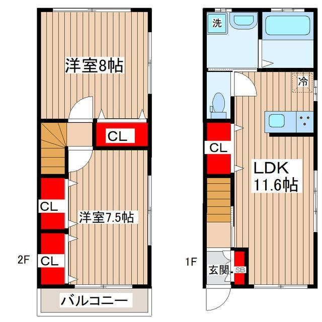 フラット北小岩の間取り|間取りです。