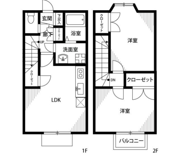 陽だまりの詩 扇の間取り