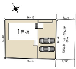 【区画図】 | CRADLE GARDEN真岡市並木町　第7　1号棟 | 【区画図】全1棟