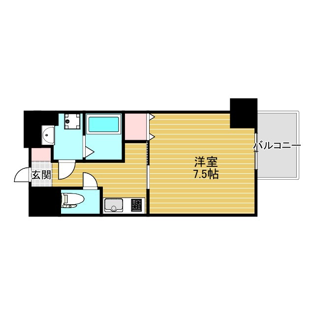 LaDouceur江坂Ⅱの間取り