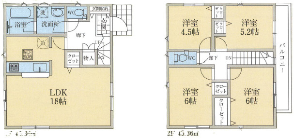 CRADLE GARDEN 川越市仙波町第3の間取り|4LDK