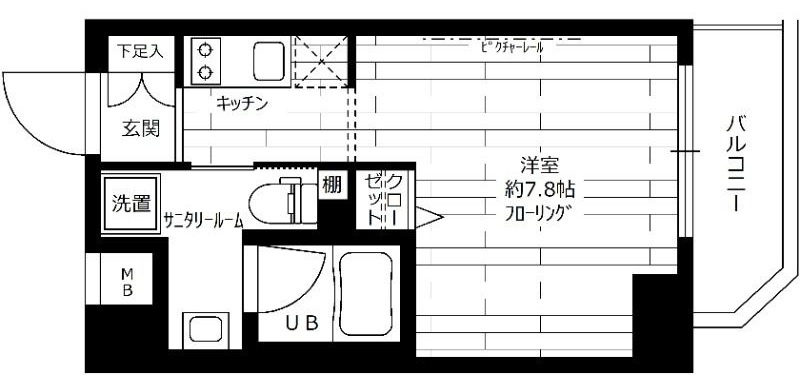 ステージファースト北千住の間取り|間取りです。
