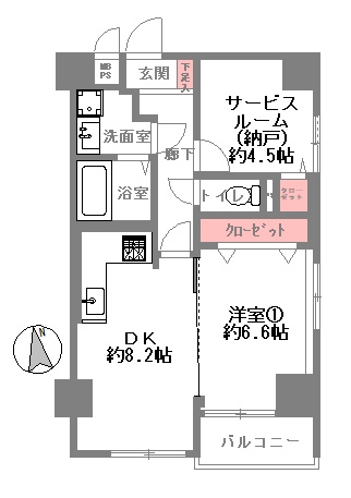 サンロイヤル都島本通の間取り
