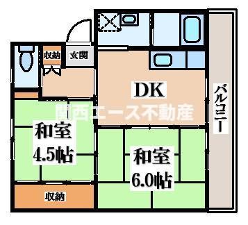 【間取り】 | ビレッジハウス山南