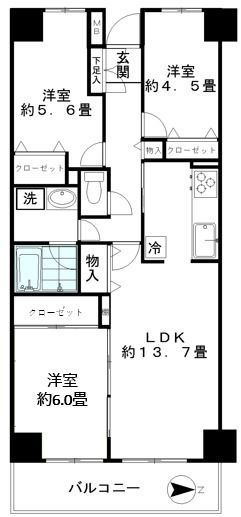 ジュネスの間取り