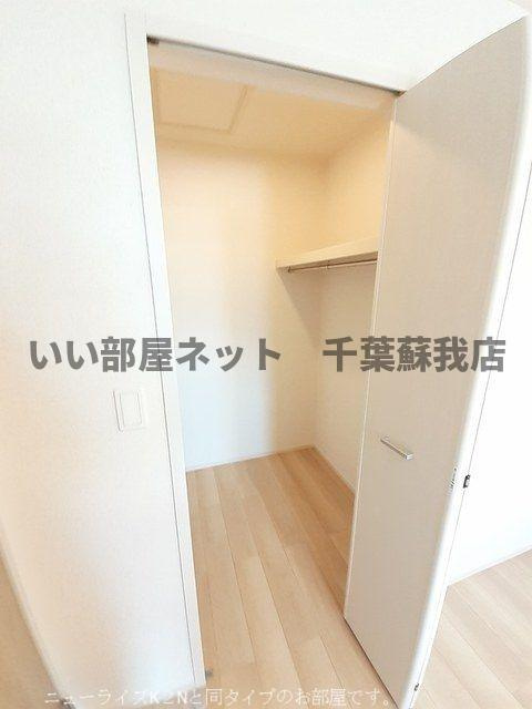 仮）五井西アパートの収納|大きなものも収納できそうです