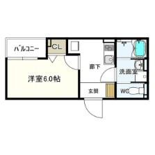 ヴェルメゾン三津屋中の間取り