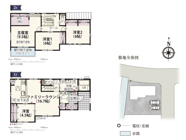 【間取り】 | 南向きの間取りは穏やかな自然光が入りやすく明るい空間が広がります。LDKは約16.7帖の空間に約4.5帖の洋室が隣接しているので建具を解放しておけば一体型の部屋として広く活用できそうですね。