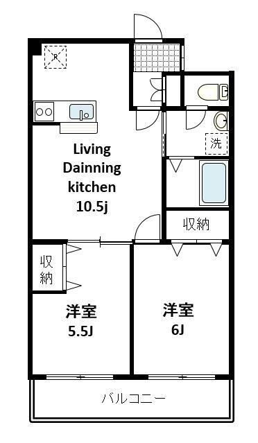 アビタシオン落合の間取り